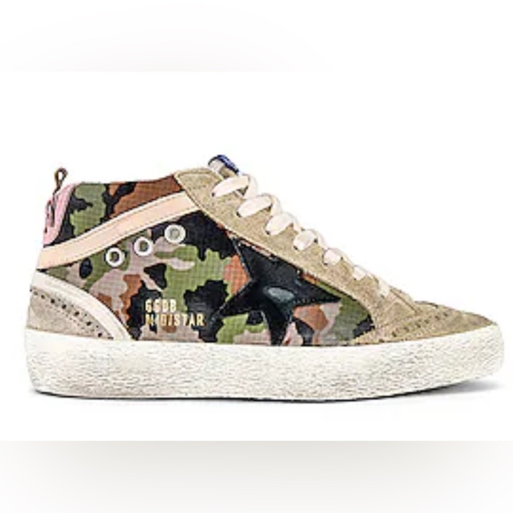 Golden Goose Multicolor Camouflage Sneakers